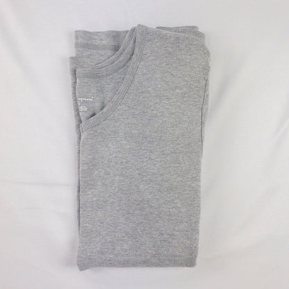 Champion Heather Gray V Neck Slim Tee Shirt Womens Large