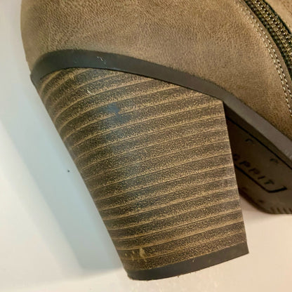 Esprit Kali Tan Brown High Heel Ankle Booties Shoes Womens 7.5