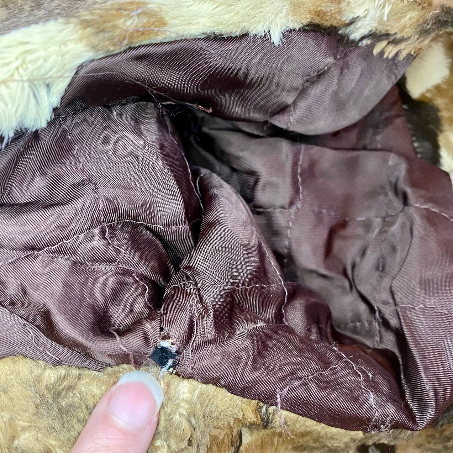 Leilian Esports Black Brown Japanese Faux Fur Coat Womens 4