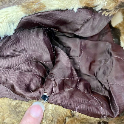 Leilian Esports Black Brown Japanese Faux Fur Coat Womens 4