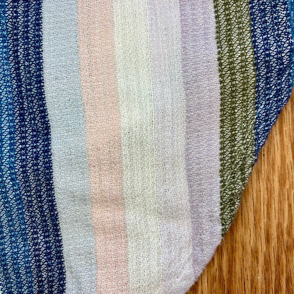 Sonoma Multicolor Striped Blue Cotton Button-up Shirt Blouse Womens Medium