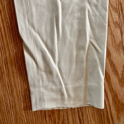 Emanuel Ungaro Grupo Designer Cream Wool Dress Pants Womens 16