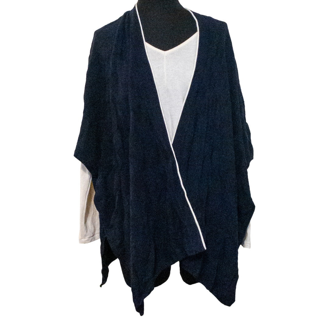 Draper James Blue Wool Cashmere Sweater Cardigan Womens Medium / Large