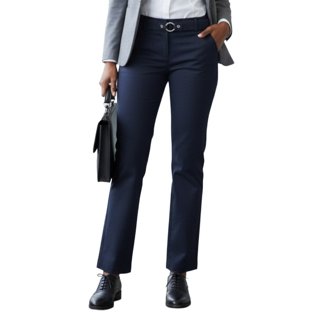 Michael Kors Gramercy Black Belted Trousers Pants Womens 8