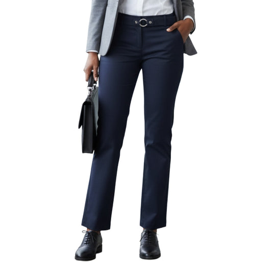 Michael Kors Gramercy Black Belted Trousers Pants Womens 8