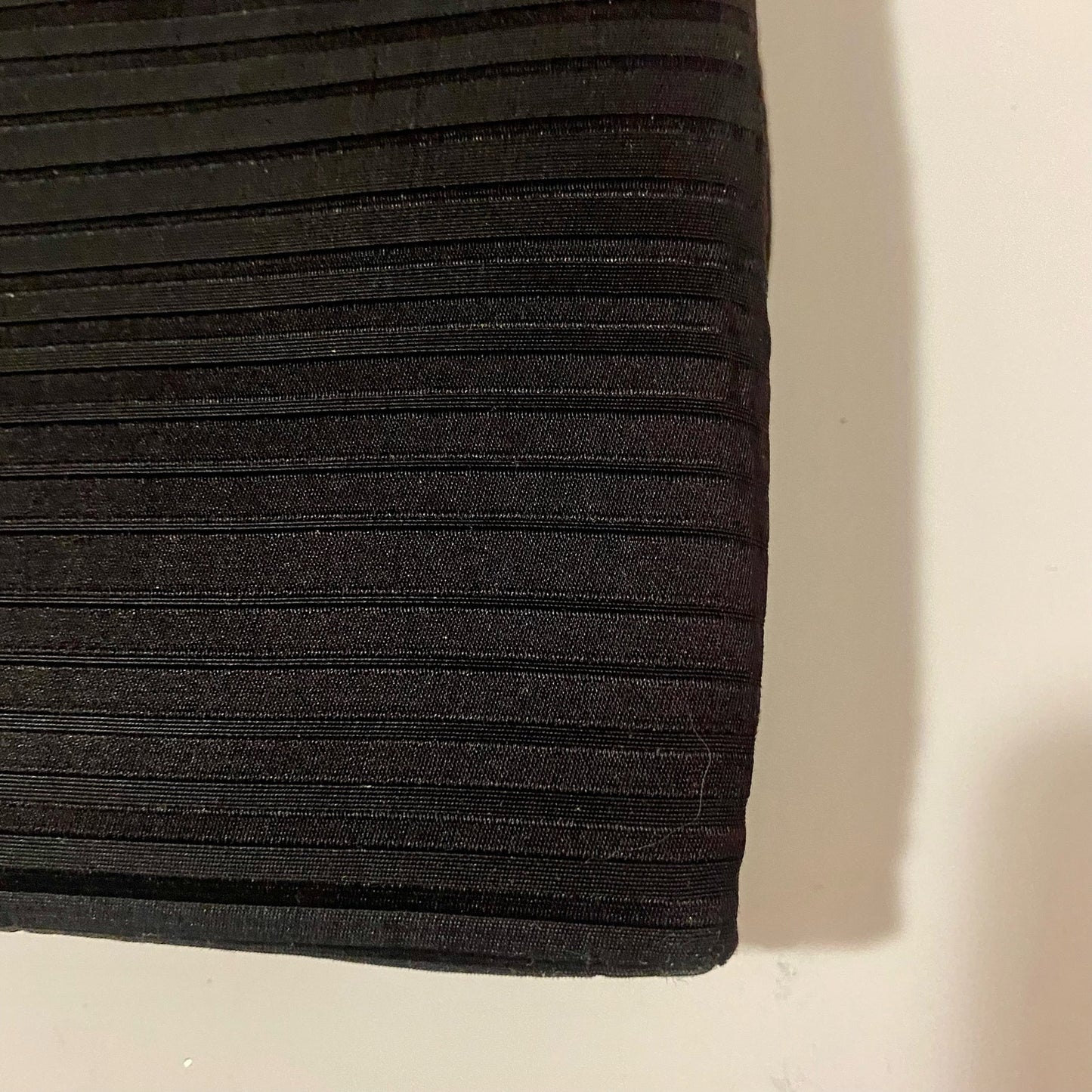 Crown Lewis Vintage Black Pleated Purse Evening Bag