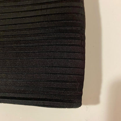 Crown Lewis Vintage Black Pleated Purse Evening Bag