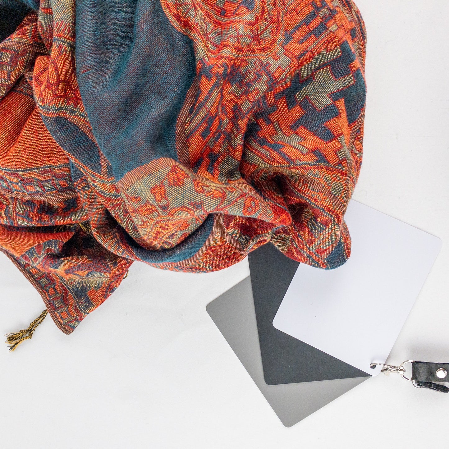 Pashmina Multicolor Red Green Blue Paisley Scarf Womens One Size