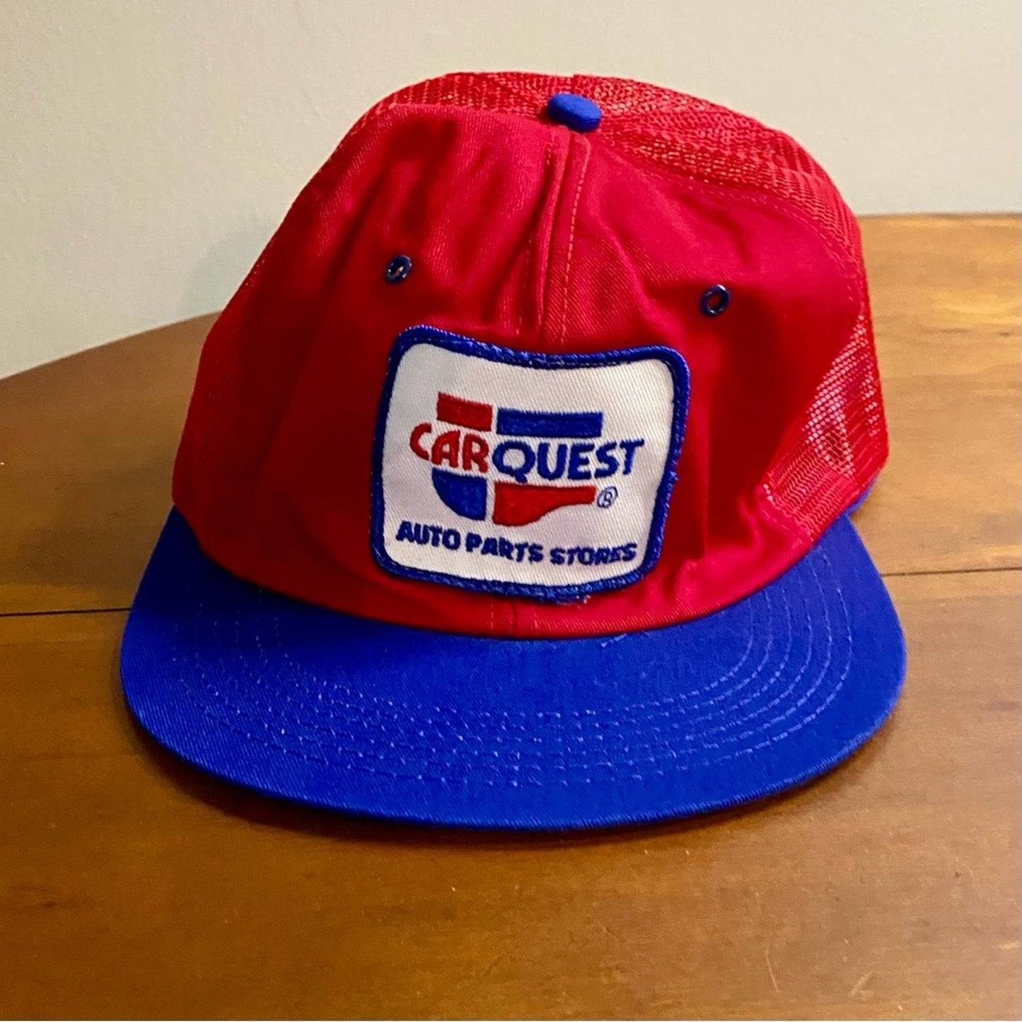 K Products CarQuest Auto Parts Vintage Red Trucker Hat Unisex Mens One Size