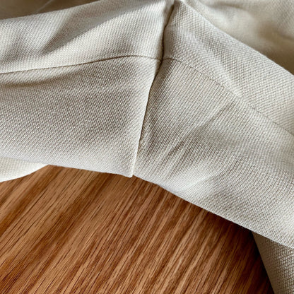 Emanuel Ungaro Grupo Designer Cream Wool Dress Pants Womens 16