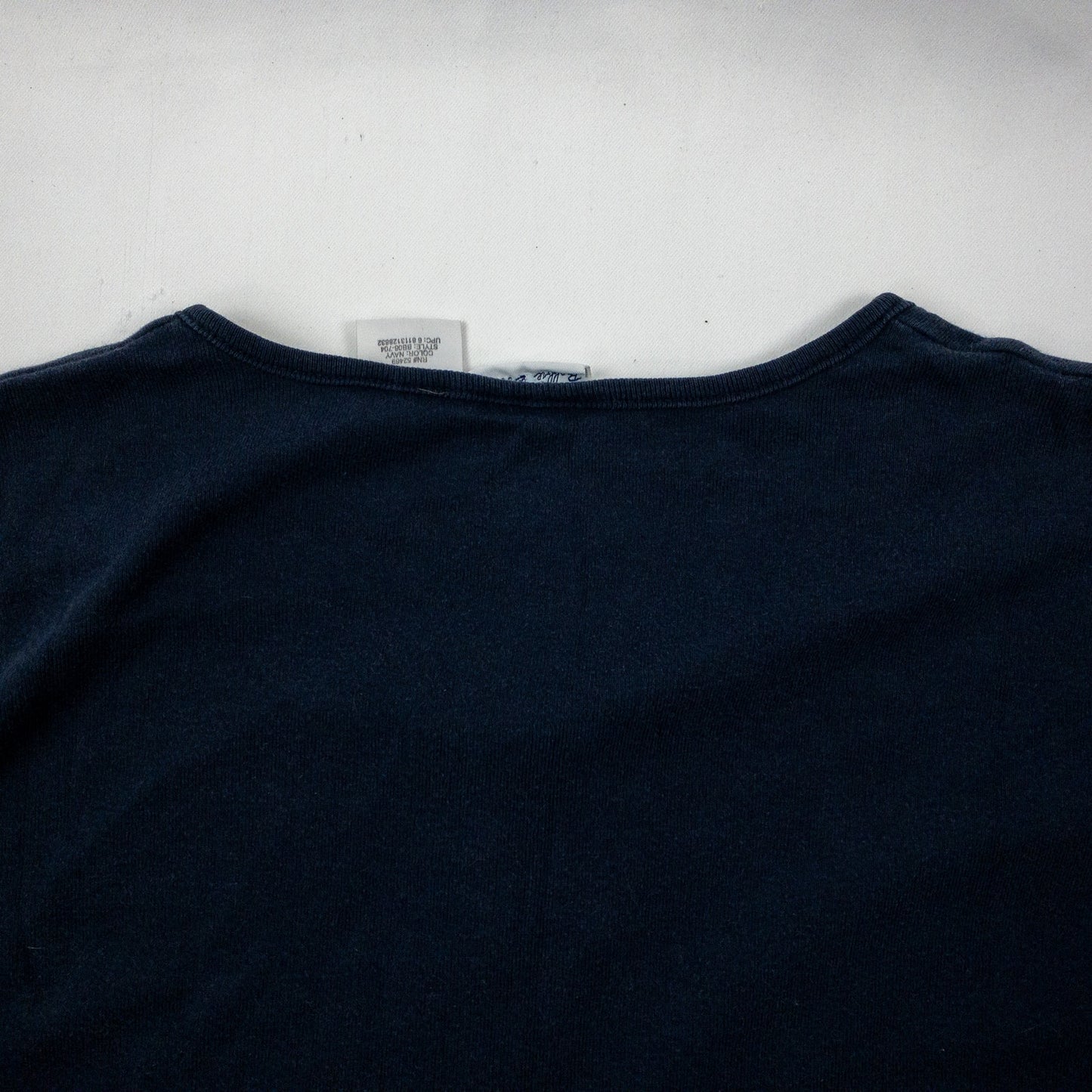 Bobbie Brooks Vintage Navy Blue Button Tee Shirt Womens XLarge