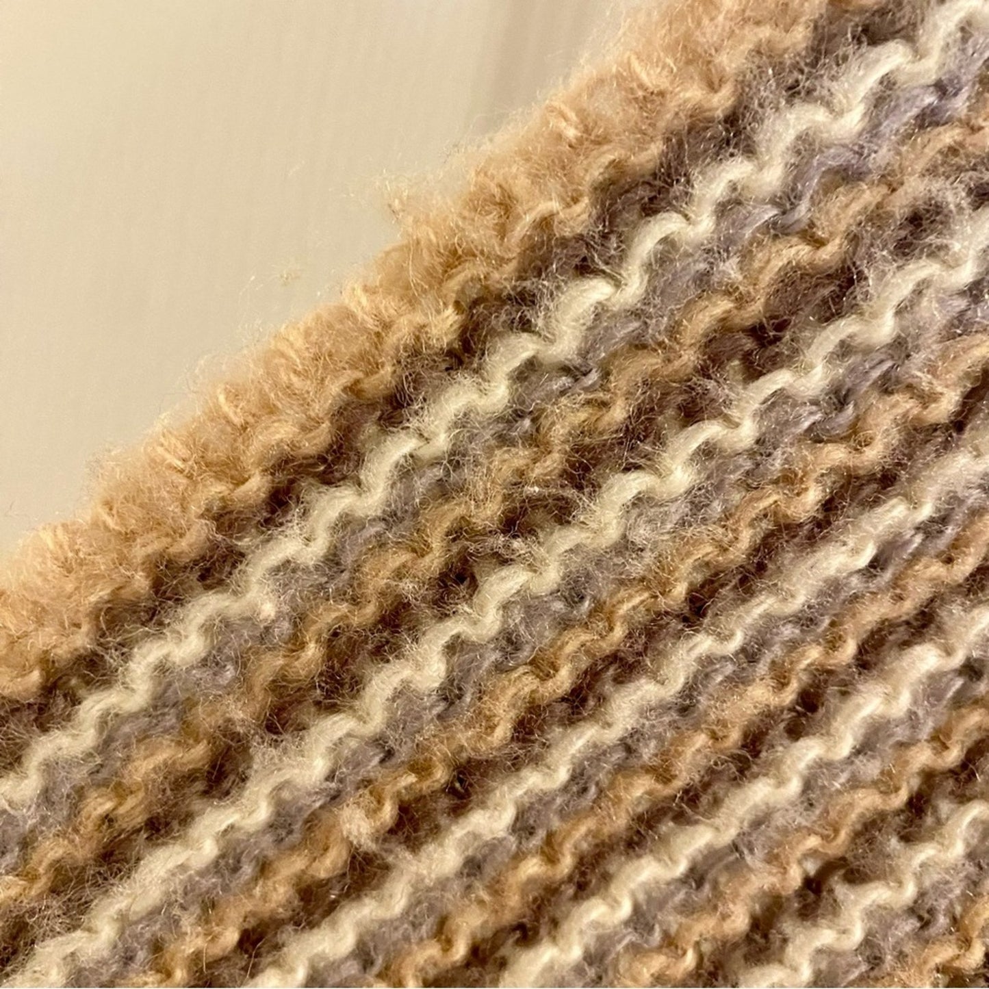 Aris Tan Striped Knit Tassel Scarf Unisex Womens One Size