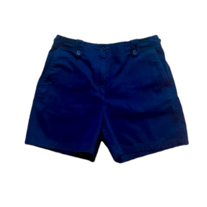 Lauren Ralph Lauren Vintage Y2K Navy Blue Cotton Shorts Womens 8