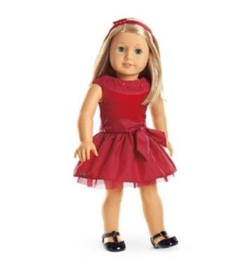 Pair of American Girl Joyful Jewels black doll shoes with rhinestone detail, viewed from front, side, and bottom angles. image 4