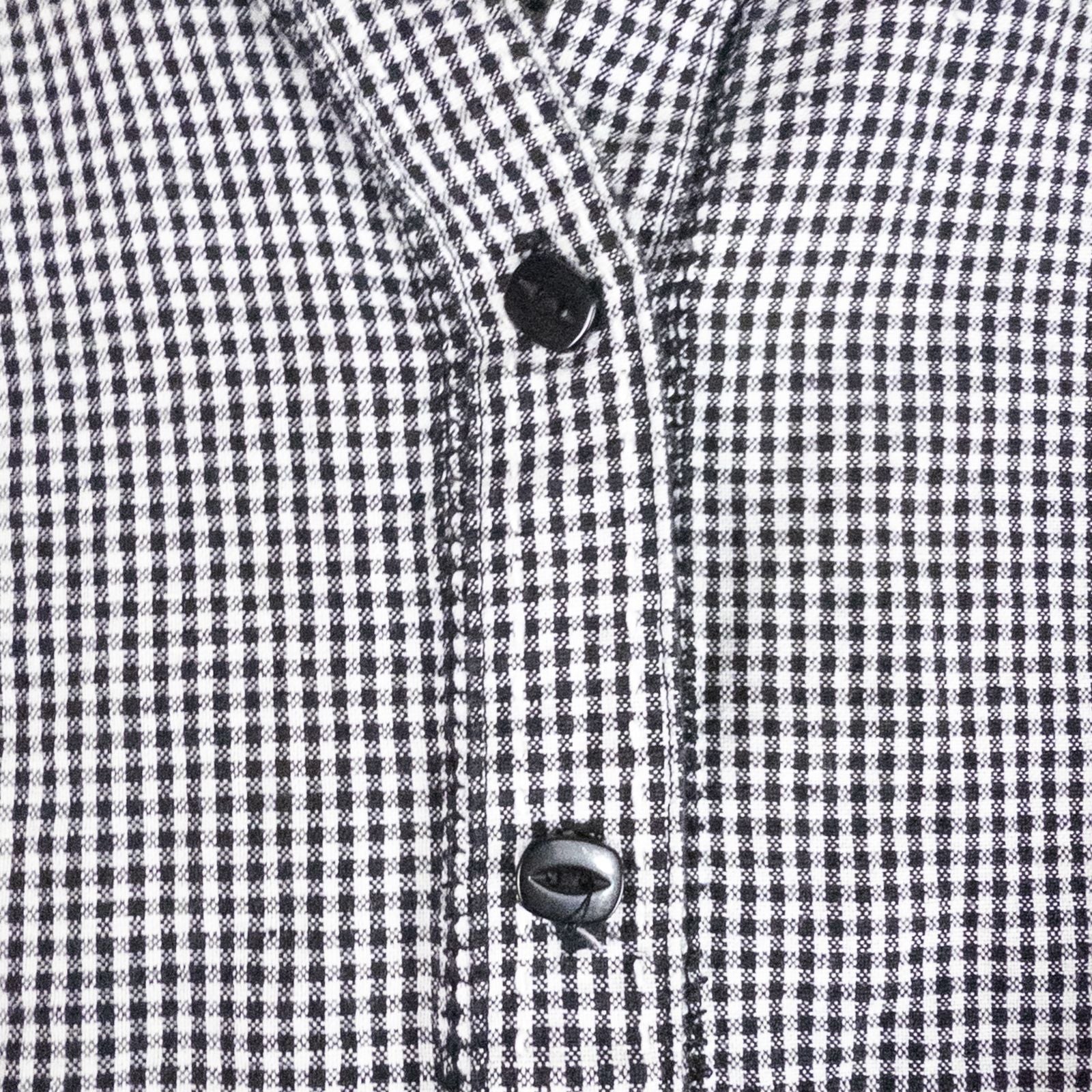 Emma James black and white checkered shirt vintage 18W plus size top women's image 3