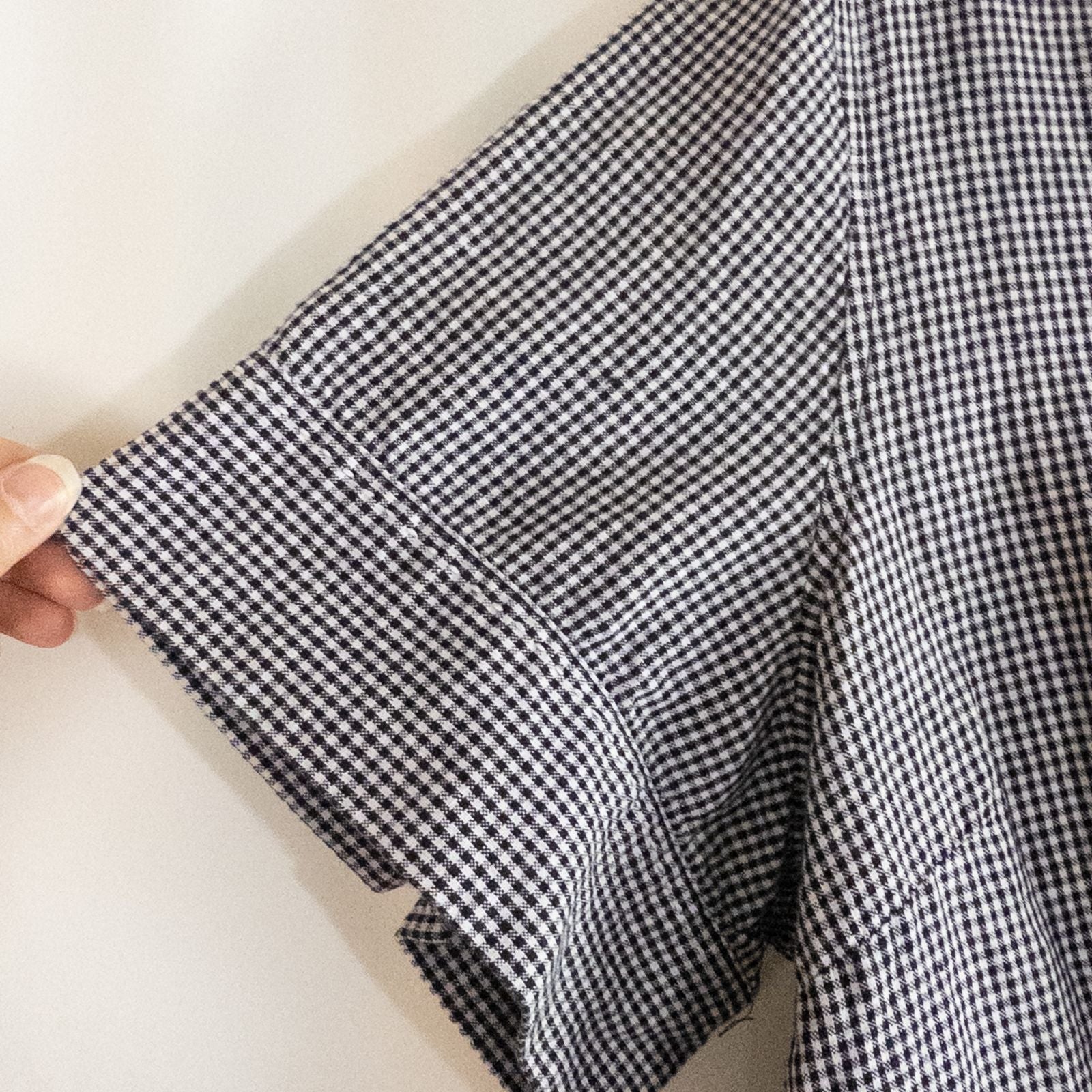 Emma James black and white checkered shirt vintage 18W plus size top women's image 4
