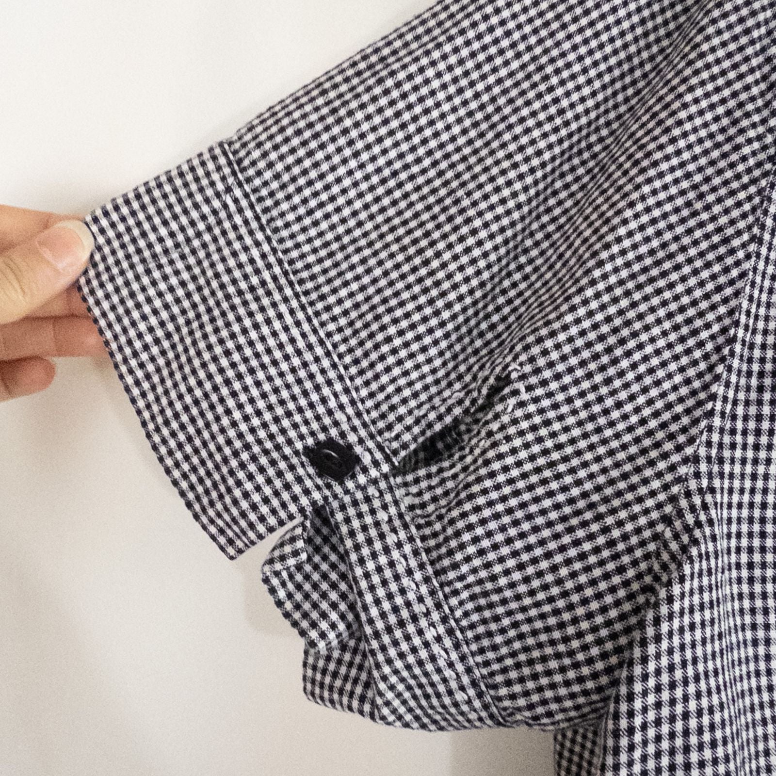 Emma James black and white checkered shirt vintage 18W plus size top women's image 7