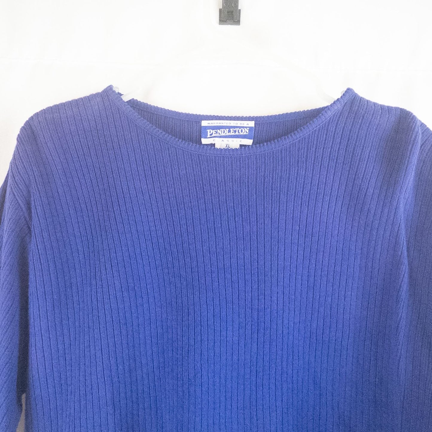 Pendleton vintage blue purple sweater women's XLarge image 2