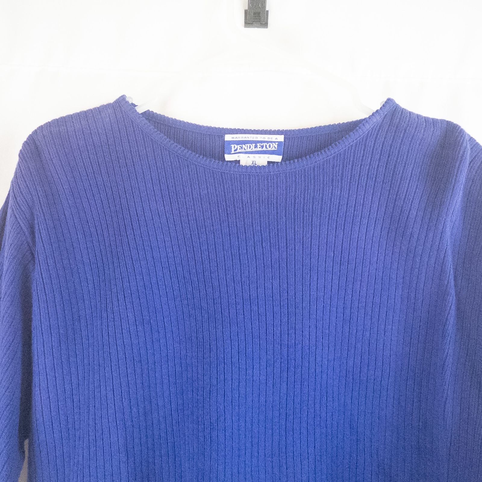 Pendleton vintage blue purple sweater women's XLarge image 2
