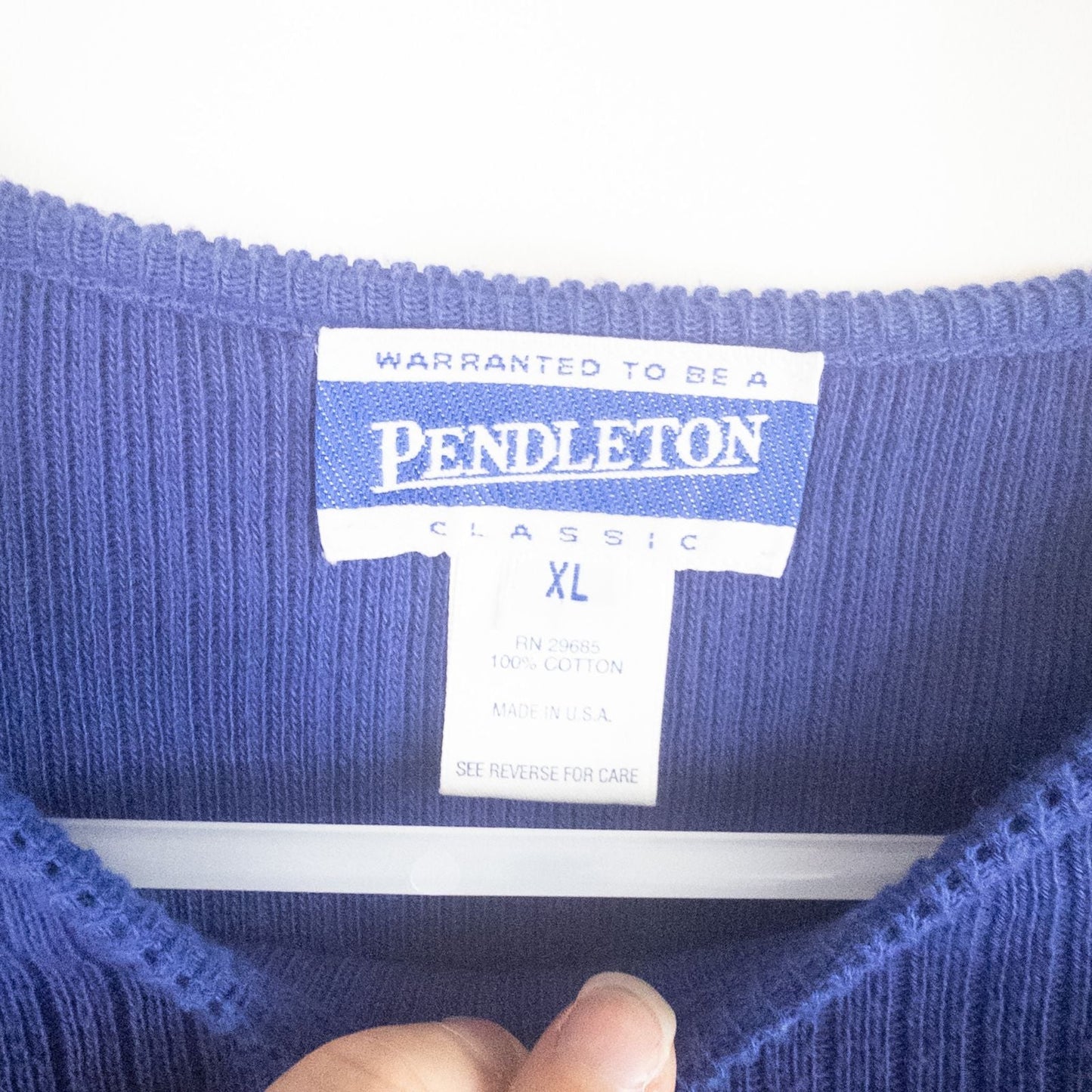 Pendleton vintage blue purple sweater women's XLarge image 6