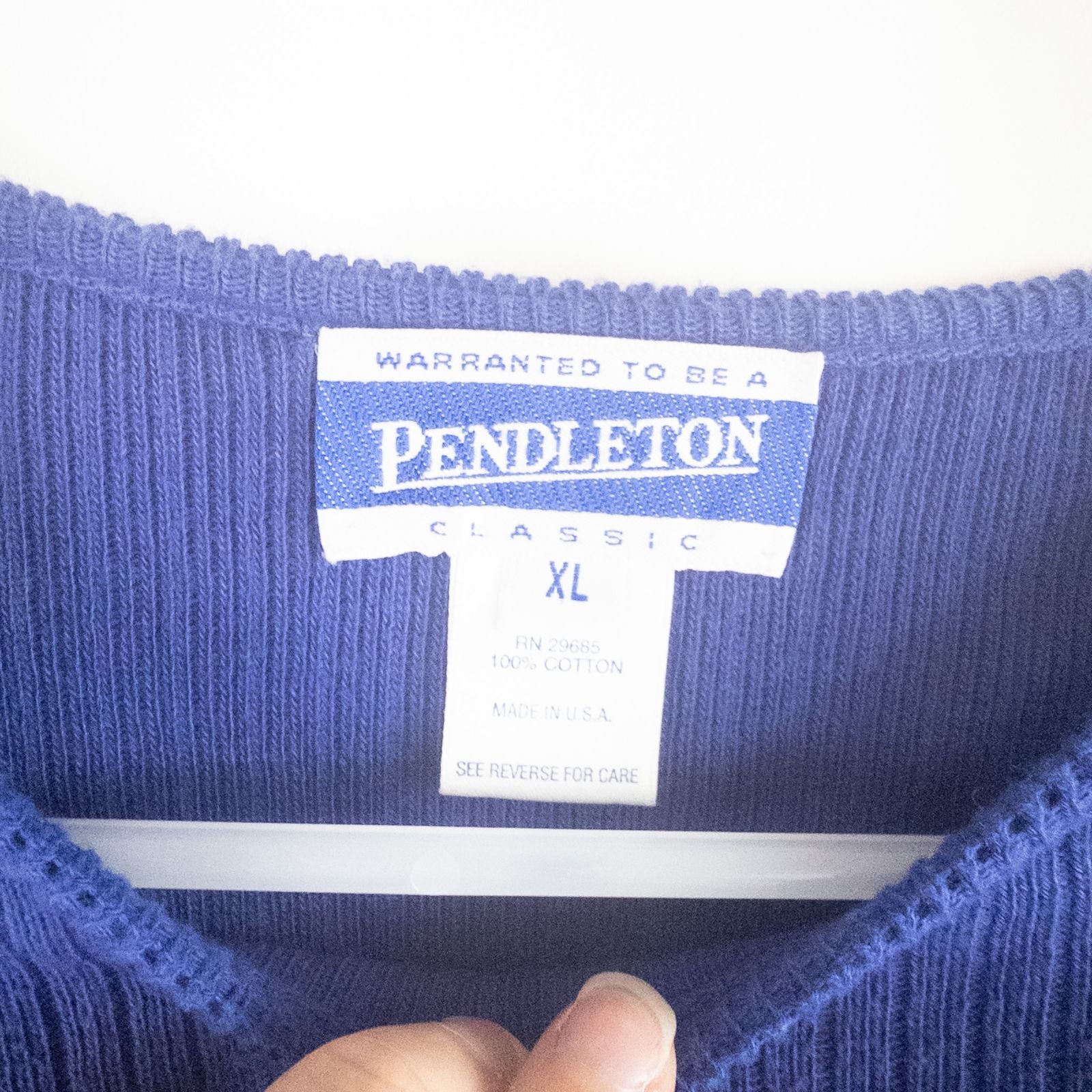 Pendleton vintage blue purple sweater women's XLarge image 6