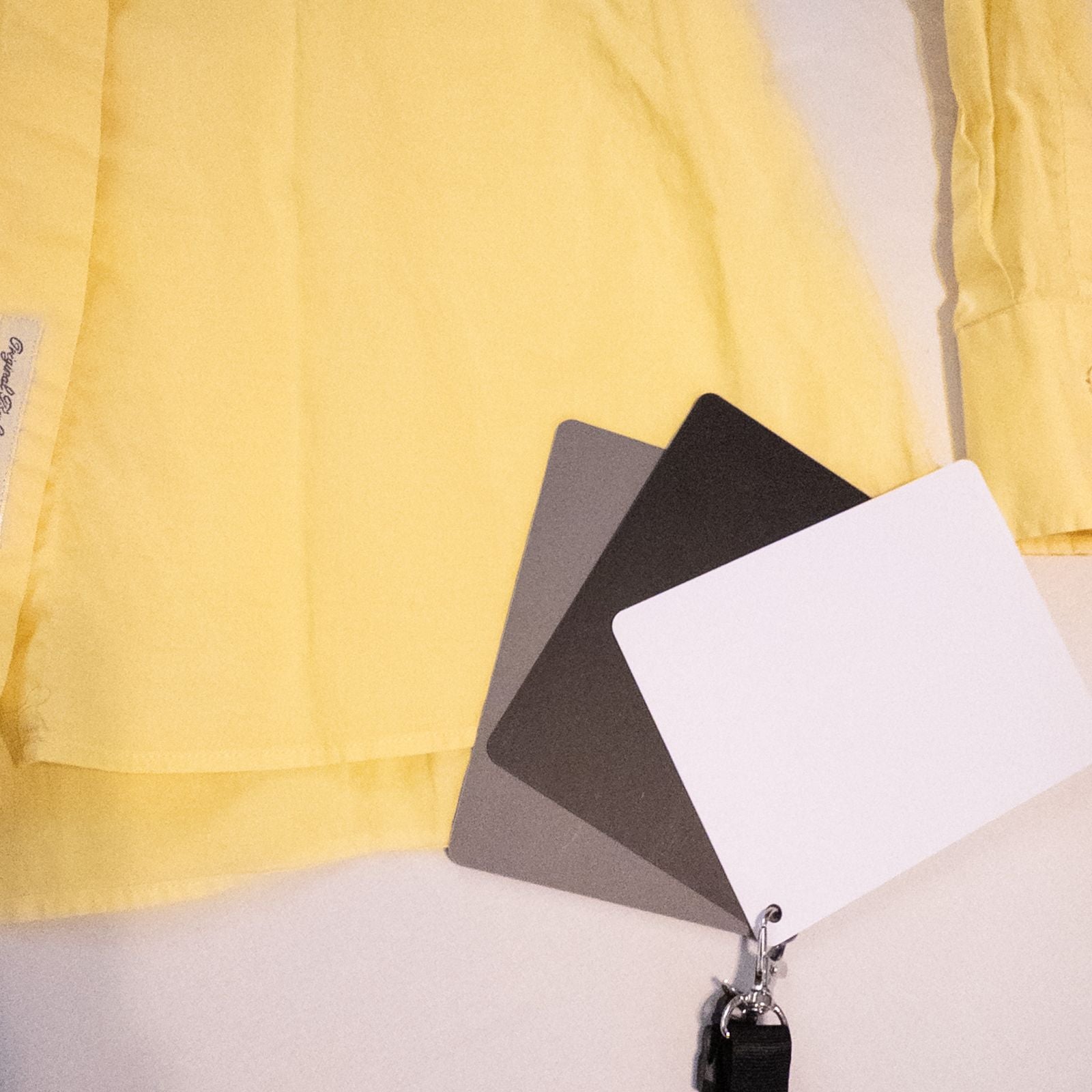Pastel yellow Barbour original oxford long sleeve shirt laid flat showing front, collar, cuffs and back views image 14