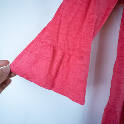 Boden Sophie Ruffle Linen Top in vintage pink image 4