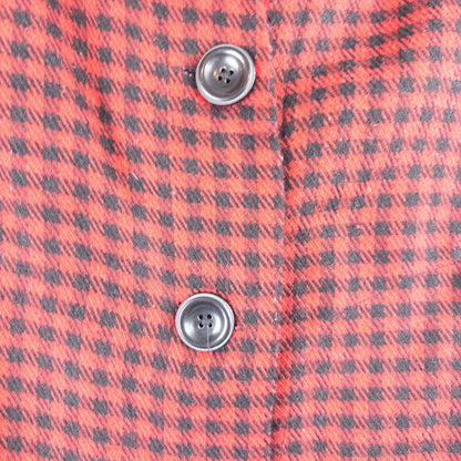 Woolrich Red Black Checked Wool Vest Vintage Large image 3