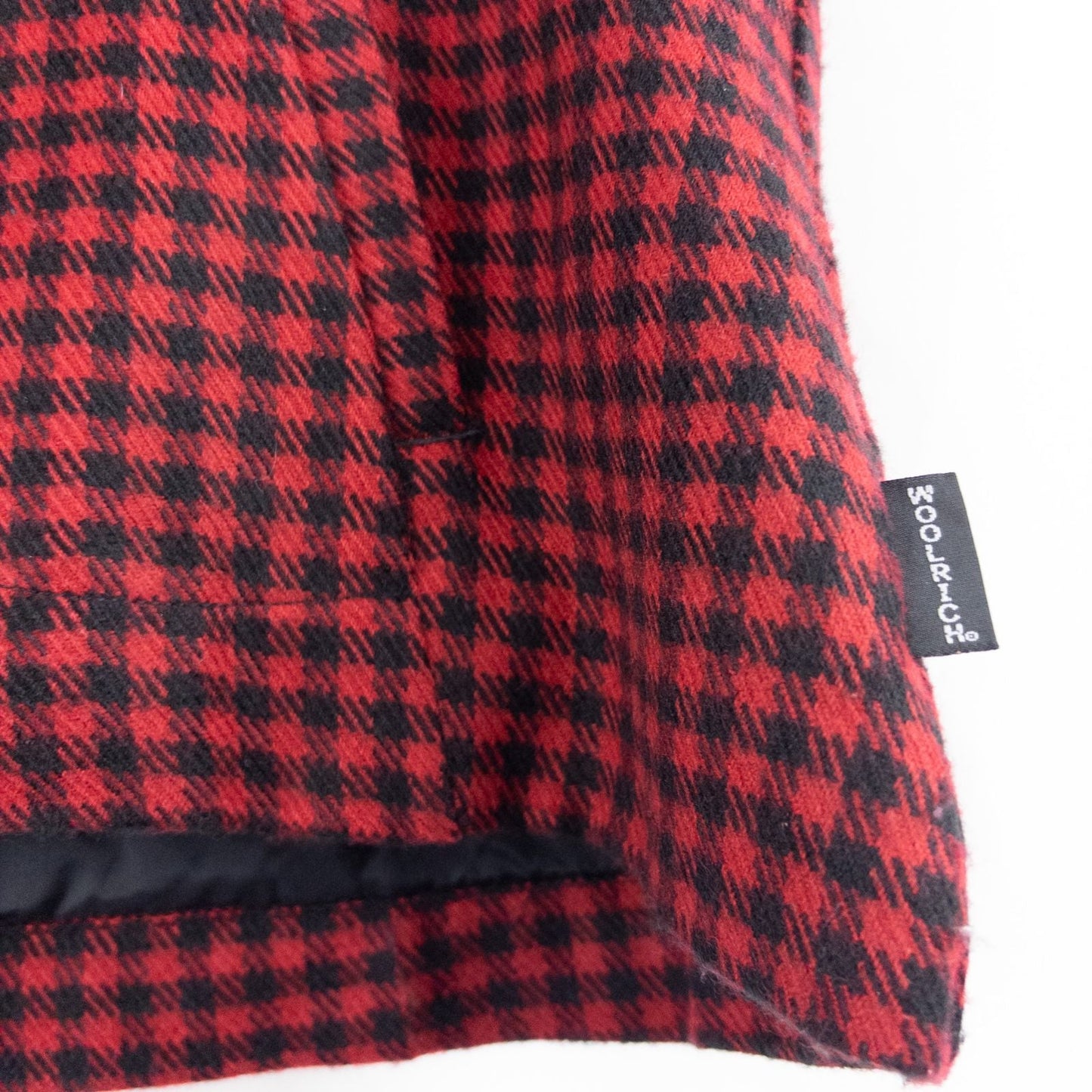 Woolrich Red Black Checked Wool Vest Vintage Large image 5