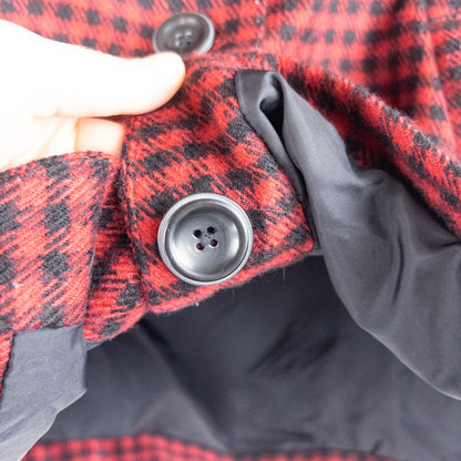 Woolrich Red Black Checked Wool Vest Vintage Large image 6