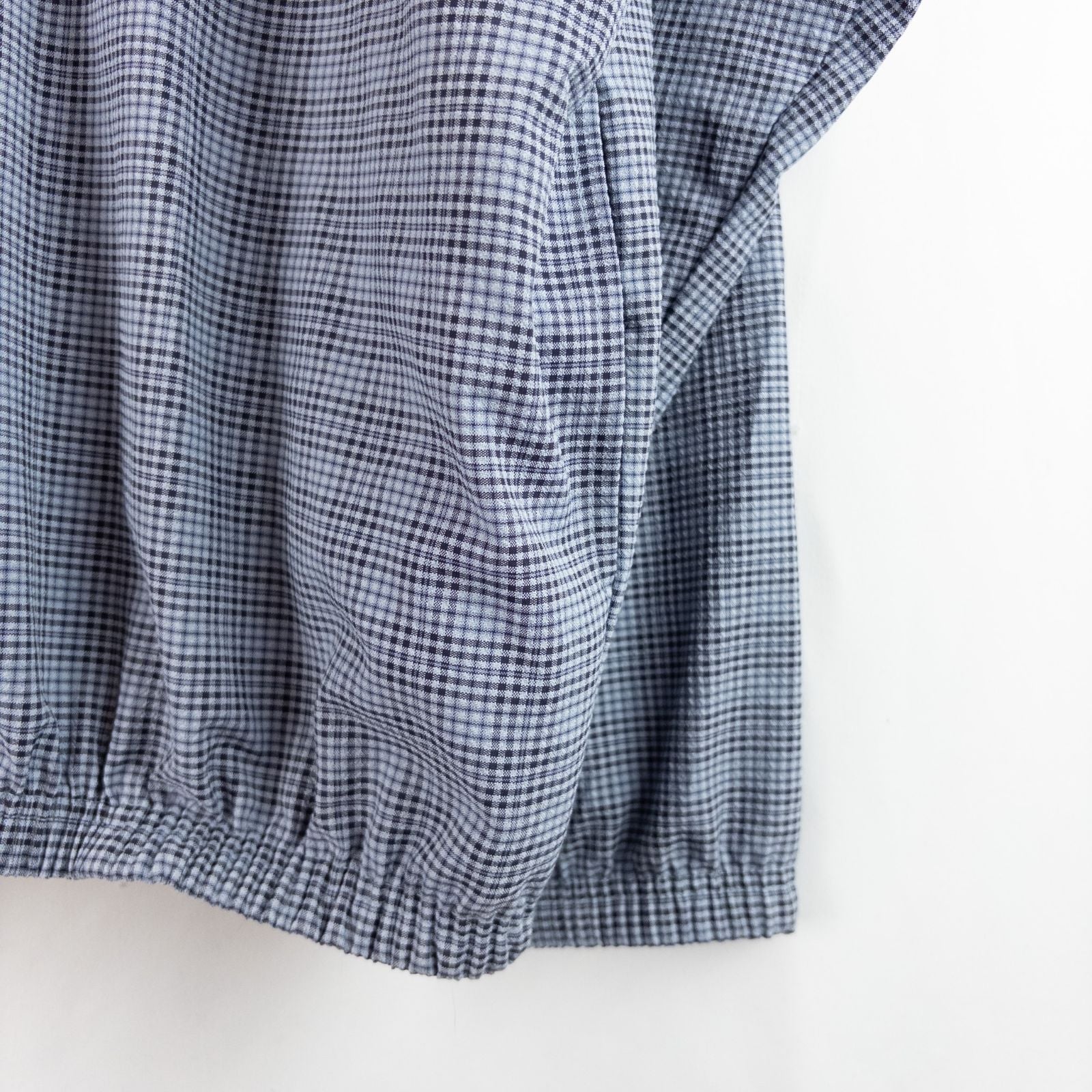 Bette & Court vintage blue check pullover shacket jacket for women size XLarge image 4