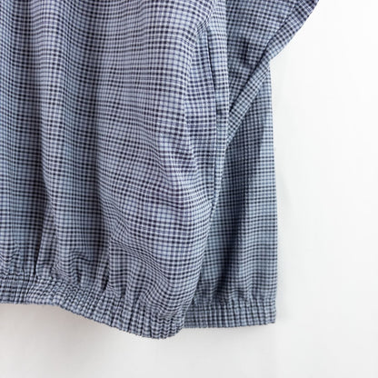 Bette & Court vintage blue check pullover shacket jacket for women size XLarge image 4