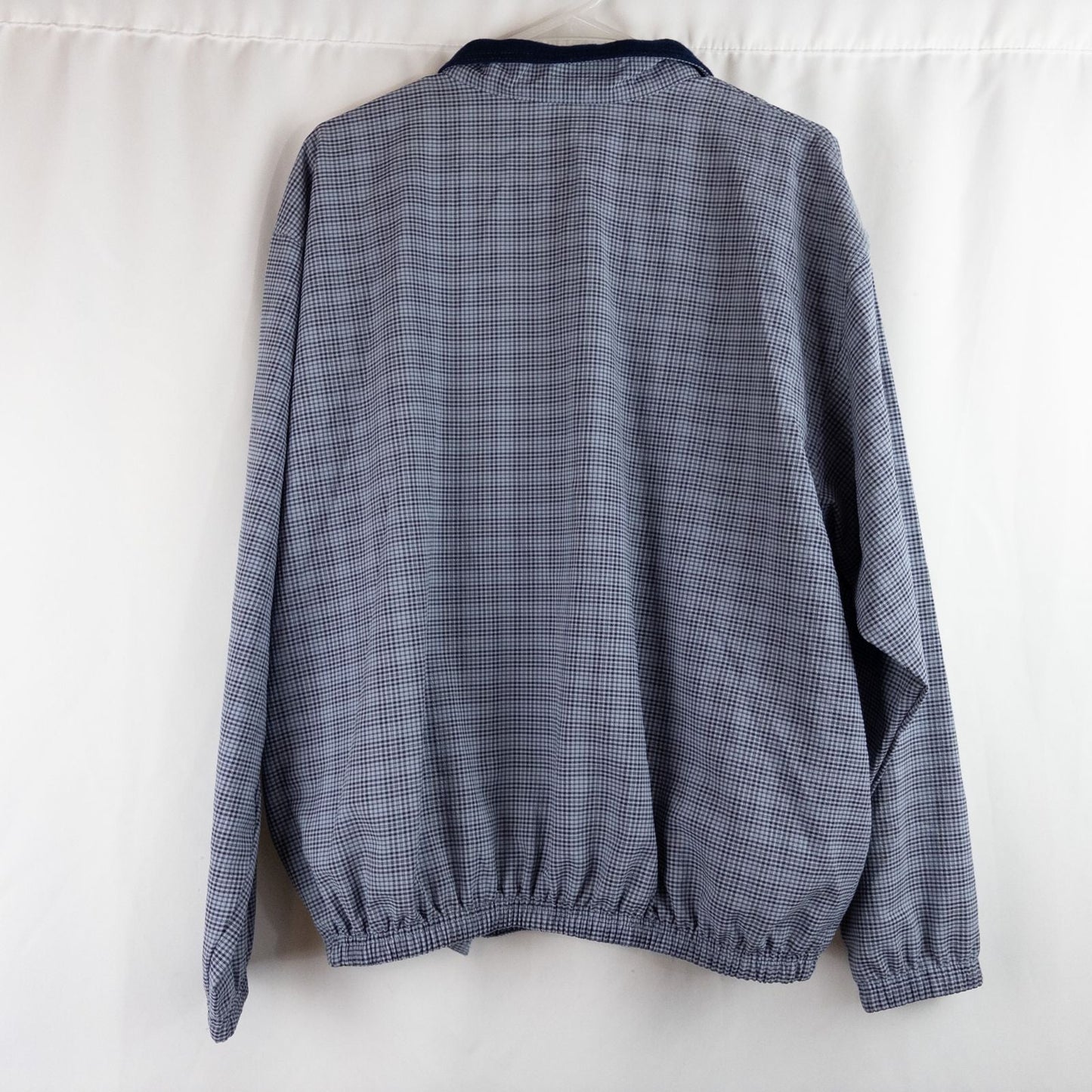 Bette & Court vintage blue check pullover shacket jacket for women size XLarge image 6
