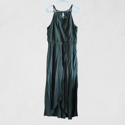 Luxology Green Maxi Dress Womens 8 Medium