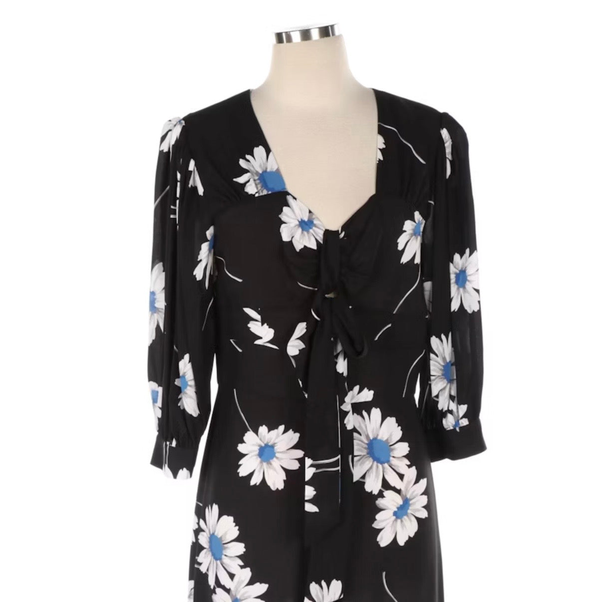 Michael Kors Black Floral Jumpsuit Womens 6 Small