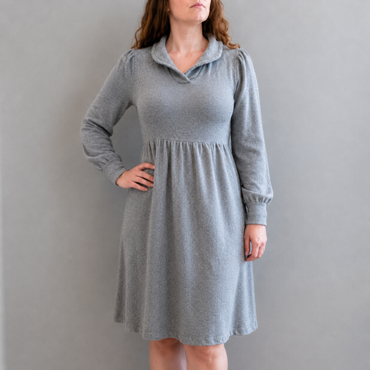 Boden Gray Cashmere Sweater Dress Womens 10 Medium