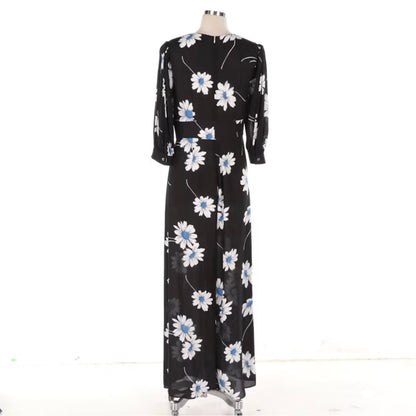 Michael Kors Black Floral Jumpsuit Womens 6 Small