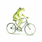 Frog on a Bicycle Thrift