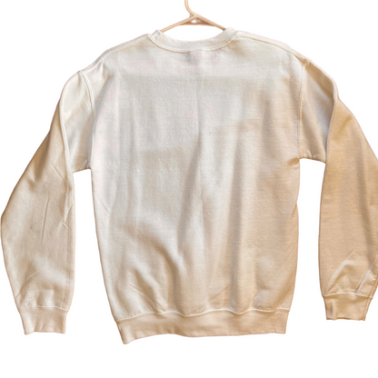 Gildan Michael Jornan Gag Joke White Graphic Sweatshirt Womens Small