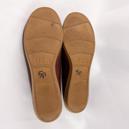 Dexter Vintage Brown Handmade Leather Loafer Shoes Womens 7.5