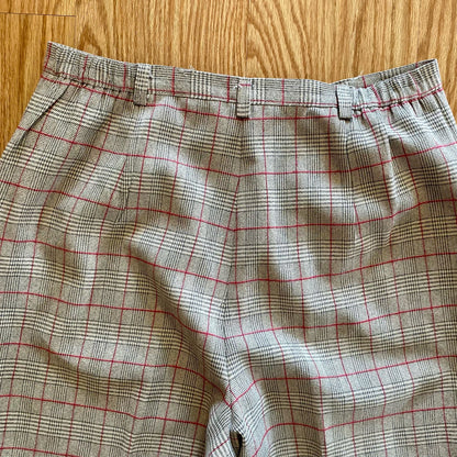 Sag Harbor Vintage Gray Plaid Straight Leg Trousers Pants Womens 12 / 14 Large