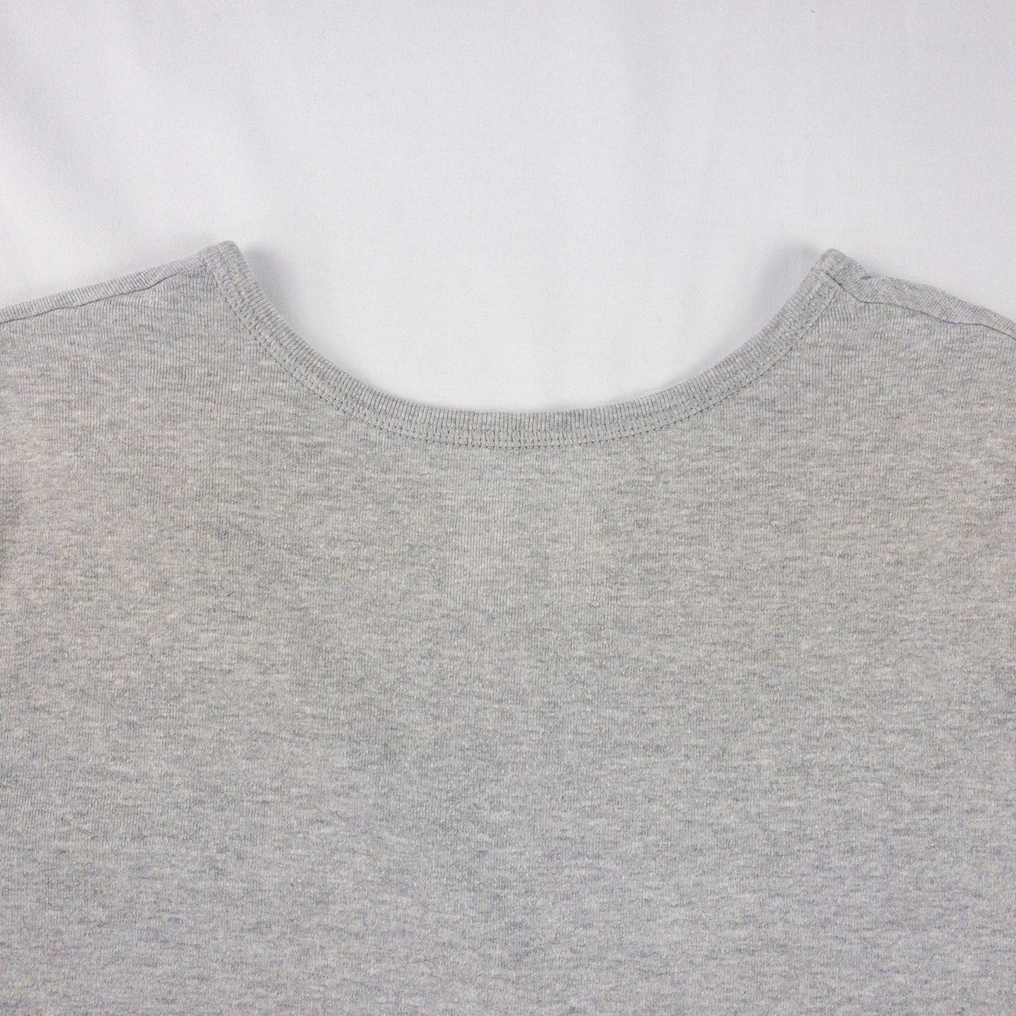 Champion Heather Gray V Neck Slim Tee Shirt Womens Large