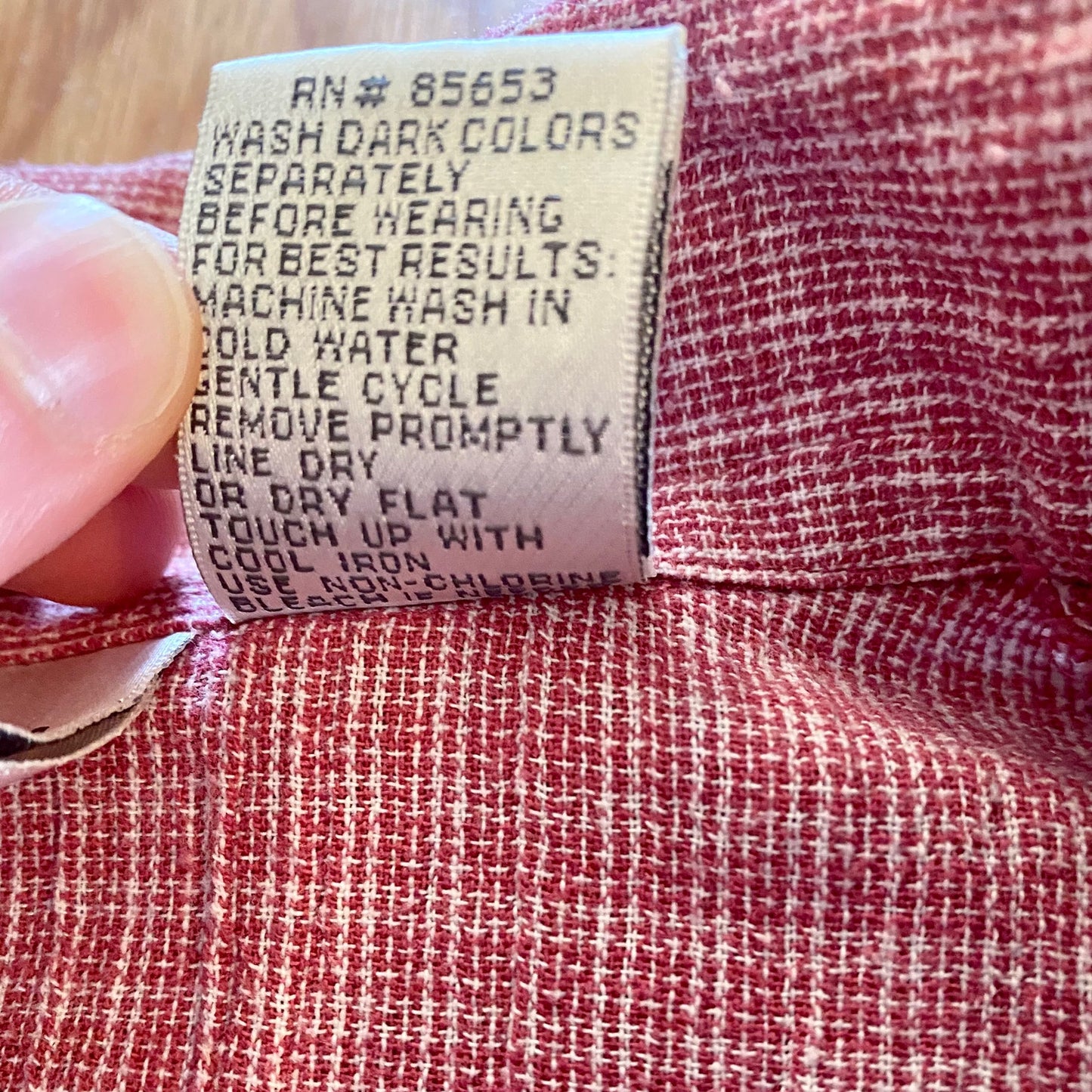 Koret Vintage Red Gingham Beaded Embroidered Button-up Shirt Womens Large
