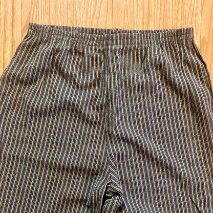 Kellwood Company Black Gray Striped Slim Pants Womens 4
