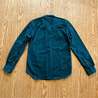 Old Navy Green Pine Your Mann Long Sleeve Heavy Twill Shirt Mens Medium