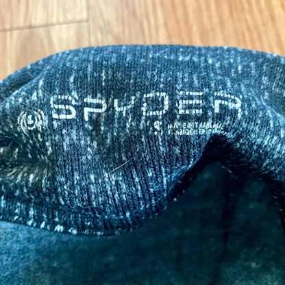 Spyder Heathered Black Fleece Half Zip Pullover Sweatshirt Shirt Womens Small