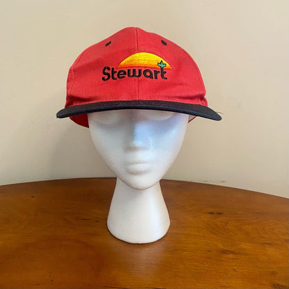 Stewart Seeds Red Adjustable Snapback IN-DE Baseball Hat Unisex Mens One Size
