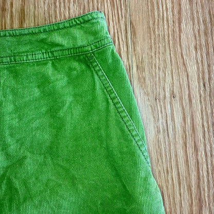 Boden Preppy Green Corduroy Mini Skirt Womens 8 Regular