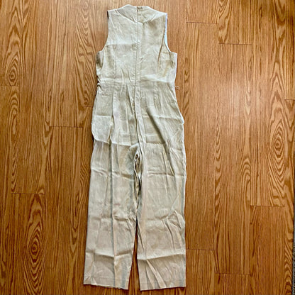 Antonio Melani Tan Sleeveless Wide Leg Jumpsuit Womens 12