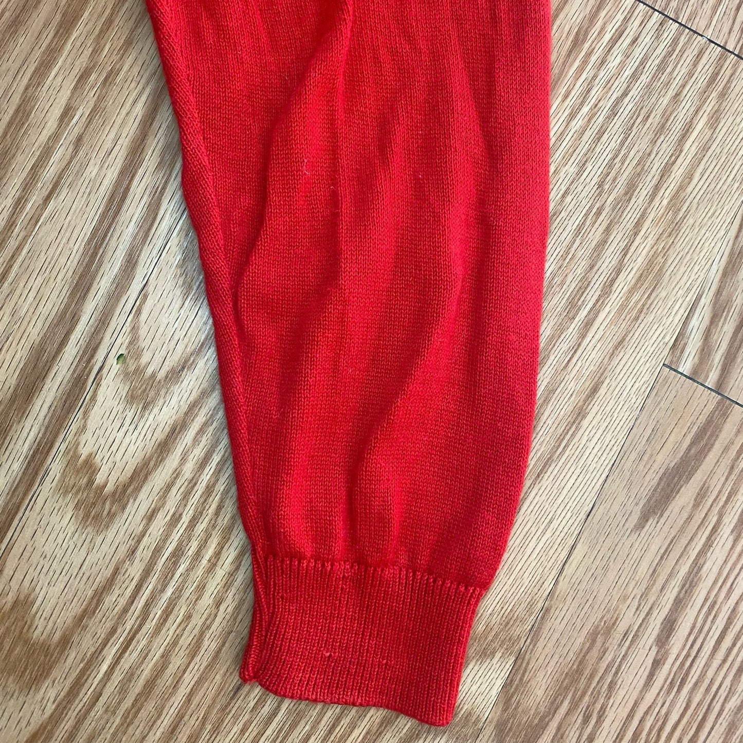 Pendleton Red Mock Neck Cotton Sweater Womens Small Petite